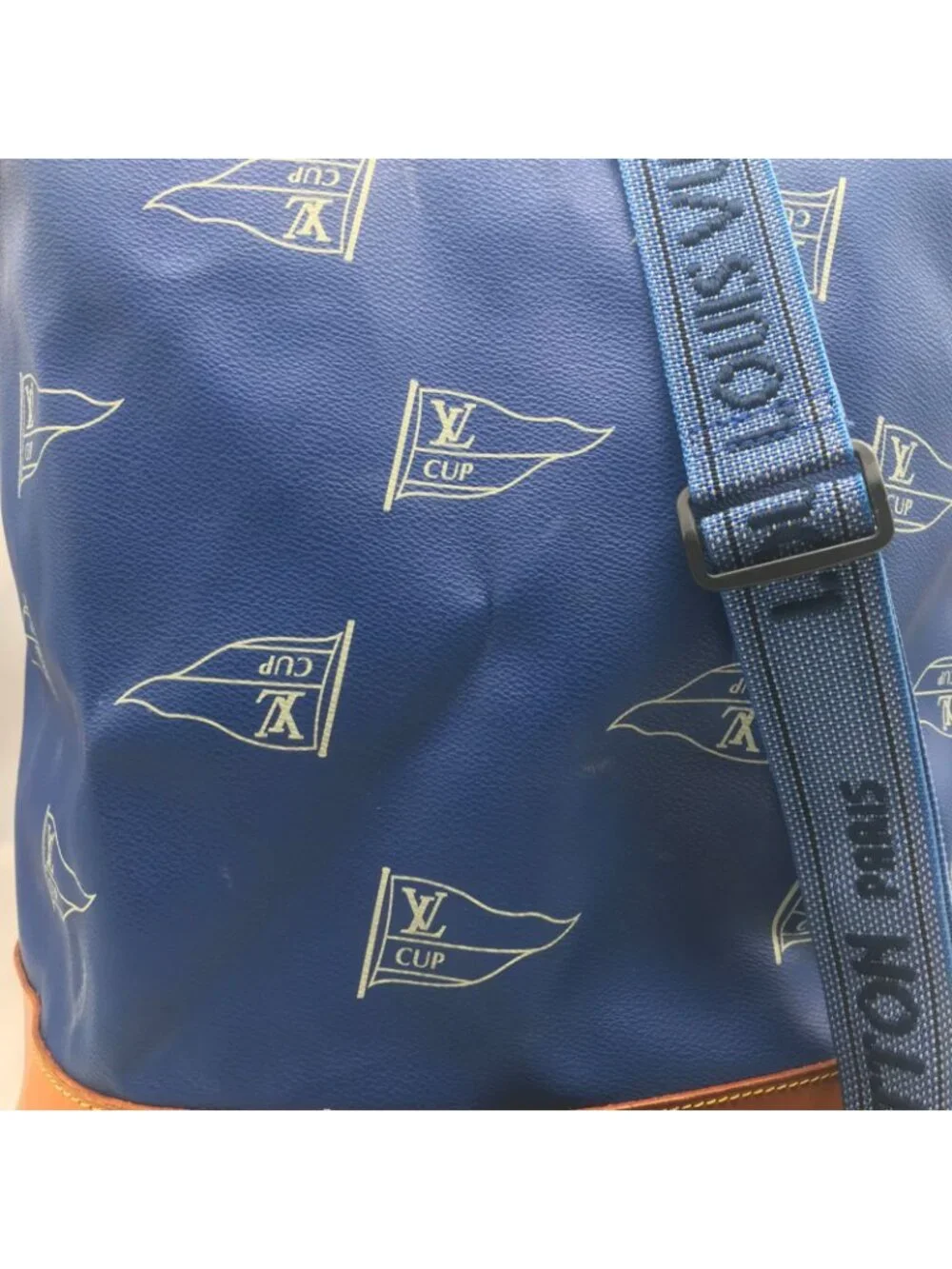 Louis Vuitton Cup Sac Marine Bandouliere Shoulder Bag Blue